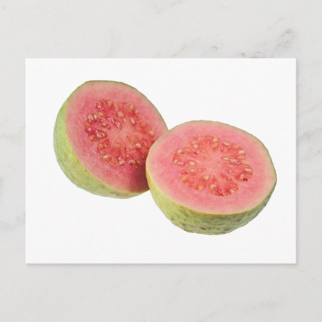 Carte Postale Deux moitiés de goyave rose (Devant)