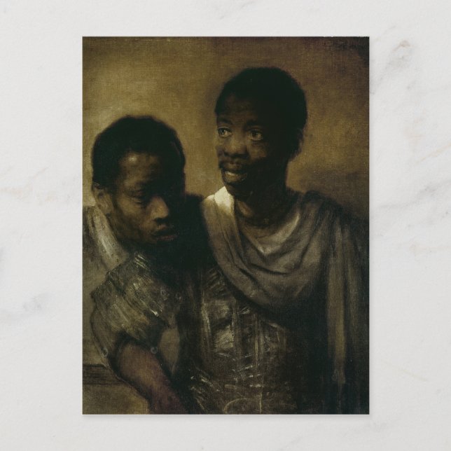 Carte Postale Deux Negroes, 1661 (Devant)