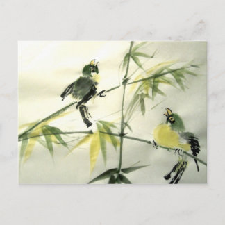 Carte postale Deux oiseaux
