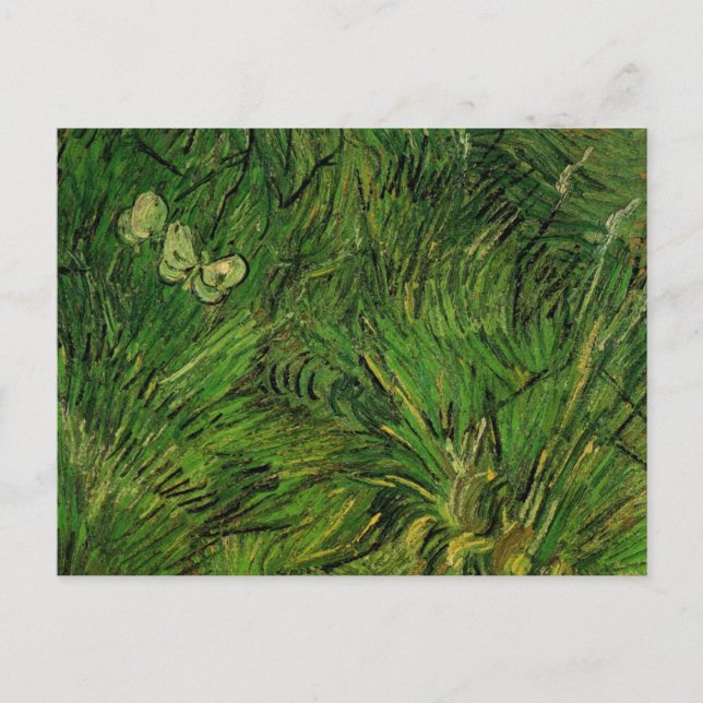 Carte Postale Deux papillons blancs par Vincent van Gogh (Devant)
