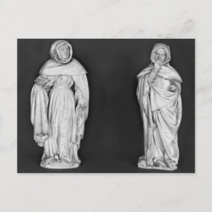 Carte Postale Deux personnes en deuil