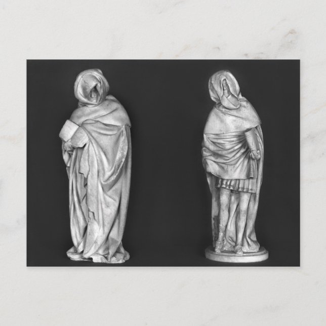 Carte Postale Deux personnes en deuil (Devant)