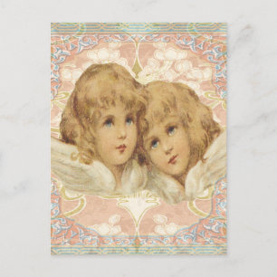 Carte Postale Deux petits anges Vintages