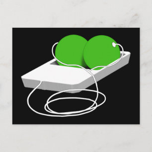 Carte Postale Deux petits pois dans un pois