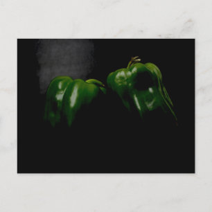 Carte Postale Deux poivrons verts pccna