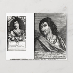 Carte Postale Deux portraits de Savinien Cyrano de Bergerac