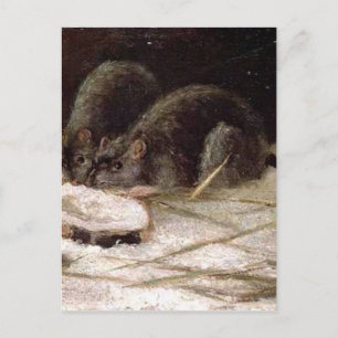 Carte Postale Deux rats par Vincent van Gogh