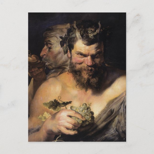 Carte Postale Deux Satyres (Devant)