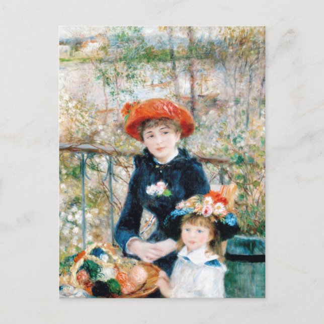 Carte Postale Deux Sisters, On the Terrace Auguste Renoir (Devant)