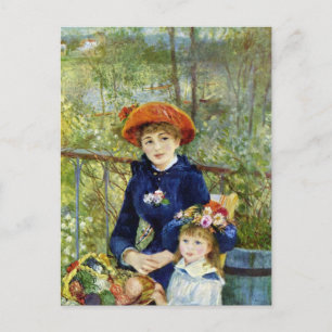 Carte Postale Deux Soeurs (En Terrasse) De Pierre Renoir