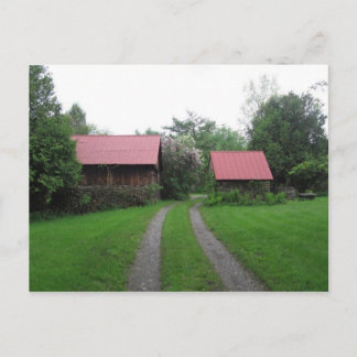 Carte Postale deux toits rouges