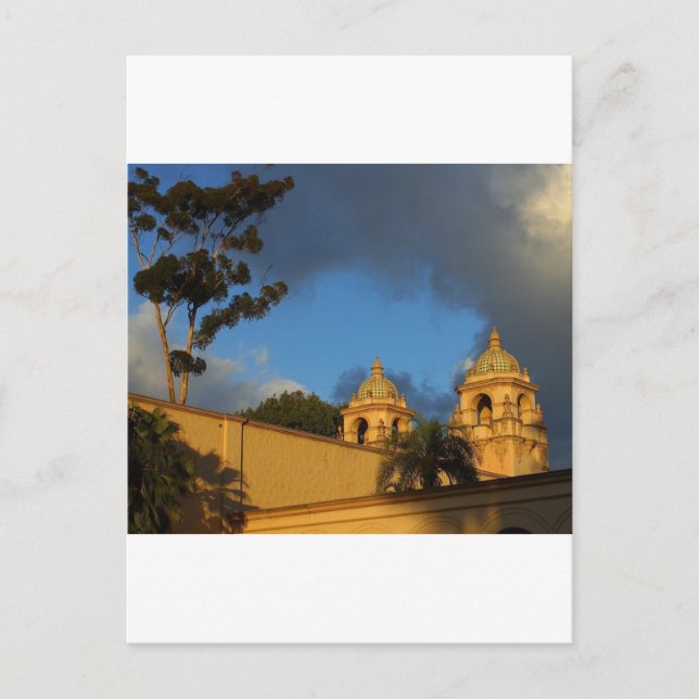 Carte Postale Deux Tours Dans Balboa Park (Devant)