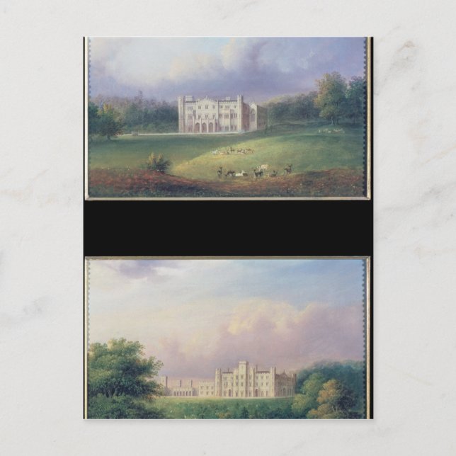 Carte Postale Deux vues de Apley Priory (Devant)