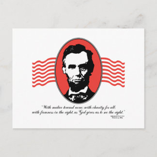 Carte Postale Deuxième citation d'adresse inaugurale Lincoln