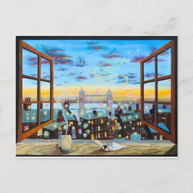 Carte Postale "Deuxième étoile à droite" Peter Pan a inspiré l'a (Devant)