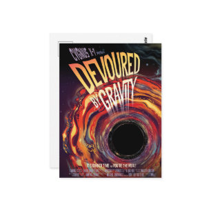 Carte Postale Dévasté Par Gravité Halloween Trou Horreur Noir