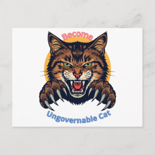 Carte Postale Devenez Chat Ingouvernable