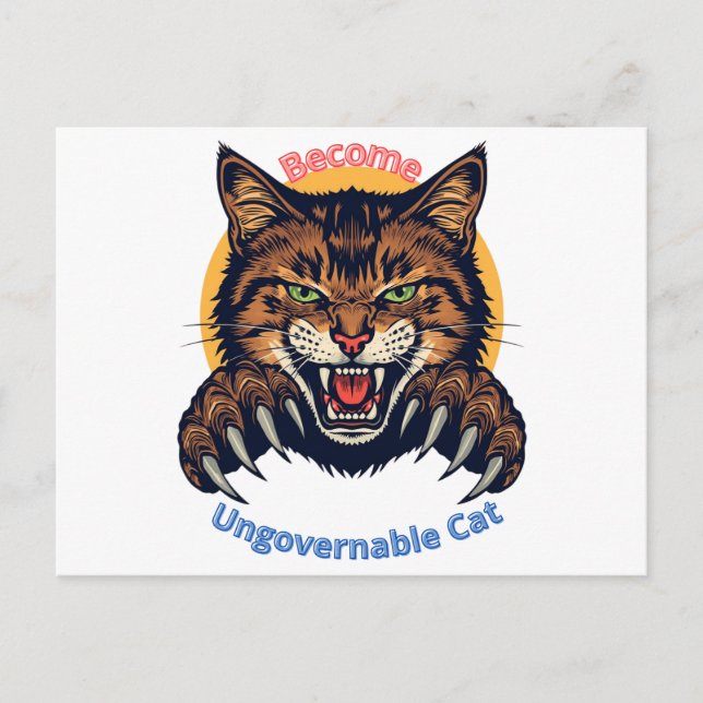 Carte Postale Devenez Chat Ingouvernable (Devant)