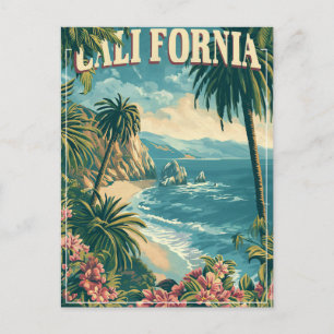 Carte Postale Devenez funky avec une Californie rétro