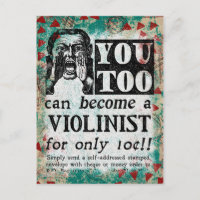 Devenez un Violoniste - Drôle de Publicité Vintage