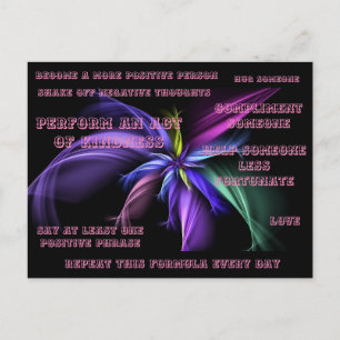 Carte Postale Devenez une personne plus positive