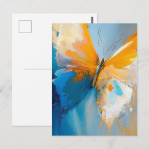 Carte Postale Devenir Lumière – Papillon Abstrait En Mouvement
