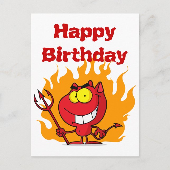 Carte Postale Déviale à la broche avec fourche (Devant)