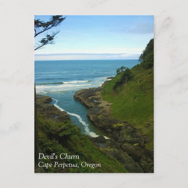 Carte Postale Devil's Churn, cape Perpetua, OR (Devant)