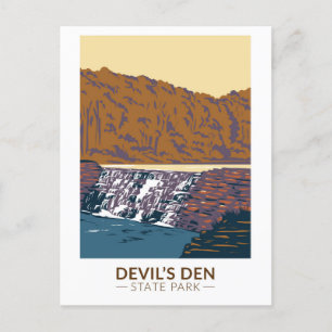 Carte Postale Devils Den State Park Arkansas Vintage