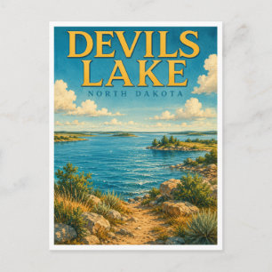 Carte Postale Devils Lake Dakota du Nord Devils Lake GeoSaga