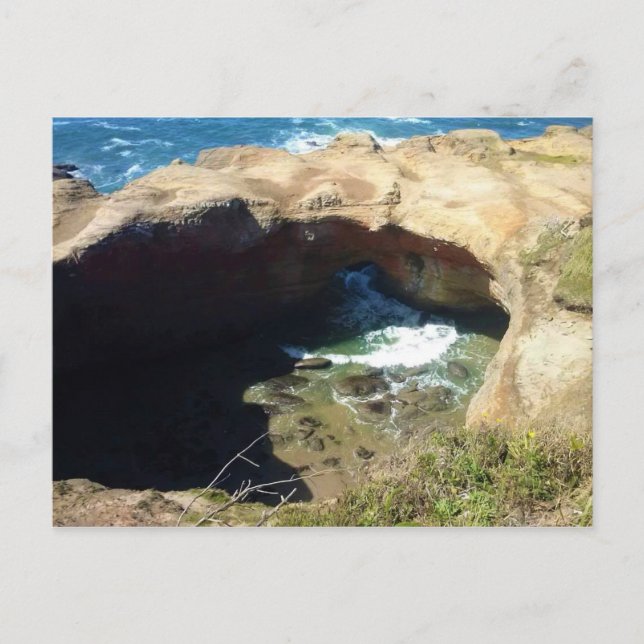 Carte Postale Devil's Punchbowl, Côte de l'Oregon (Devant)