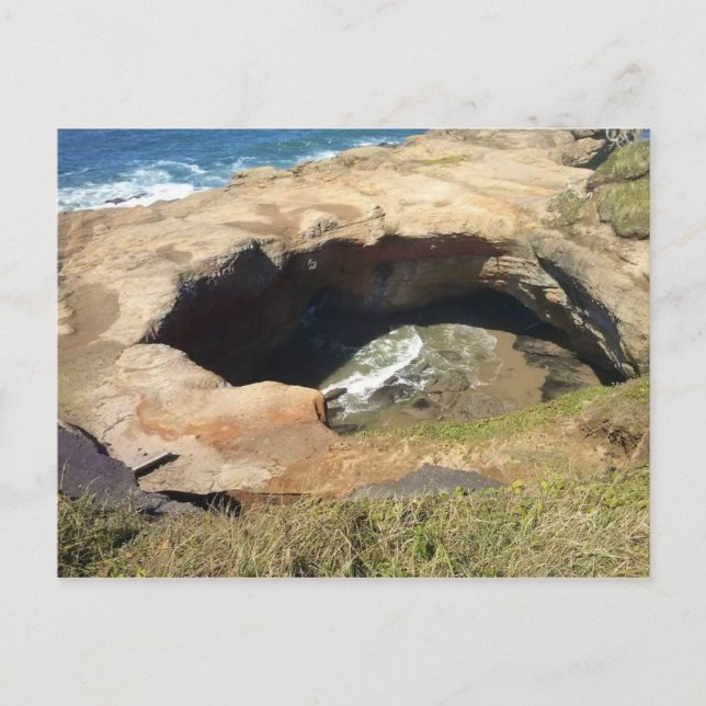 Carte Postale Devil's Punchbowl, Côte de l'Oregon (Devant)
