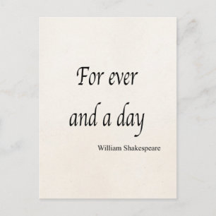 Carte Postale Devis personnalisé Shakespeare pour chaque jour