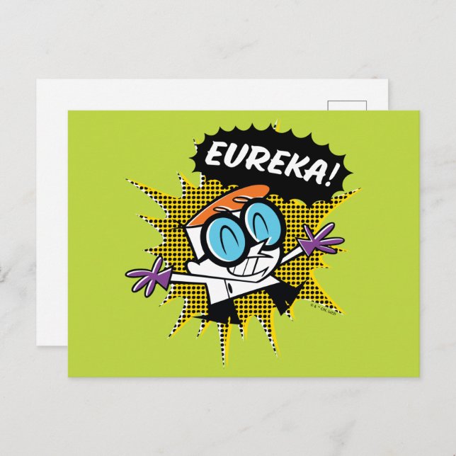 Carte Postale Dexter "Eureka!" Halftone Callout Graphic (Devant / Derrière)