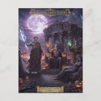 Carte postale d'Halloween de la mythologie grecque