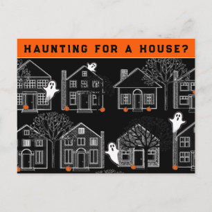 Carte postale d'Halloween d'octobre pour agent imm