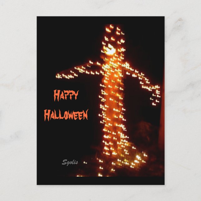 Carte postale d'Halloween effrayante (Devant)