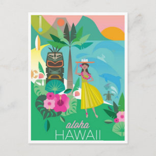 Carte postale d'Hawaii