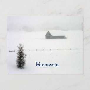 Carte postale d'hiver du Minnesota