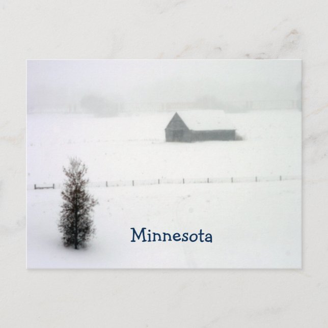 Carte postale d'hiver du Minnesota (Devant)