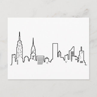 Carte postale d'horizon de NYC