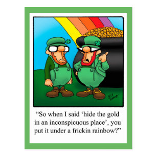 Cartes Postales Humour Du Jour De St Patrick Originales Zazzle Fr