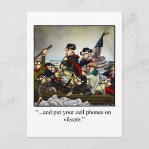 Carte postale d'humour patriotique