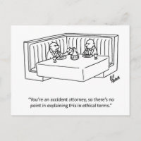 Carte postale d'humour professionnel "Percenters"