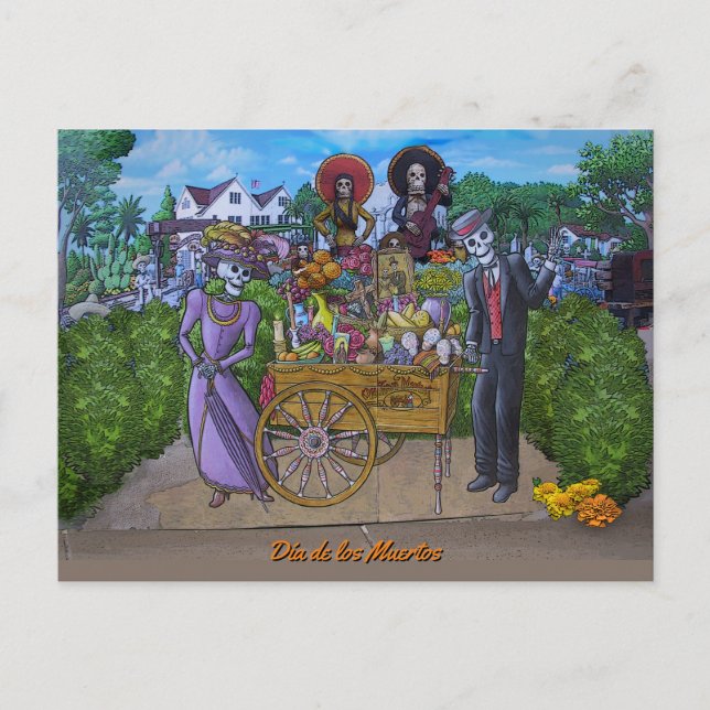 Carte Postale Dia de los Muertos (Devant)