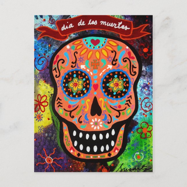 CARTE POSTALE DIA DE LOS MUERTOS CALAVERA (Devant)