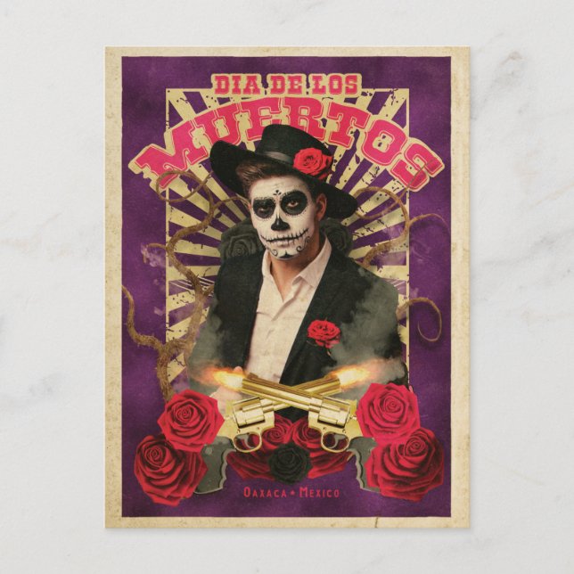 Carte Postale Dia De Muertos Sugar Skull (Devant)
