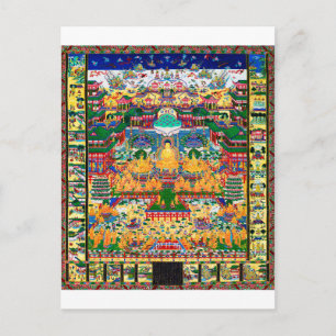 Carte Postale Diagramme cosmique Mandala pour la méditation