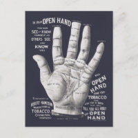 Diagramme d'illustration de lecture de palme vinta