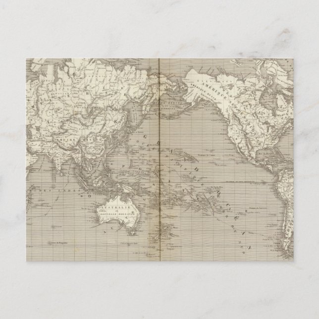 Carte Postale Diagramme Planisphère du système solaire (Devant)